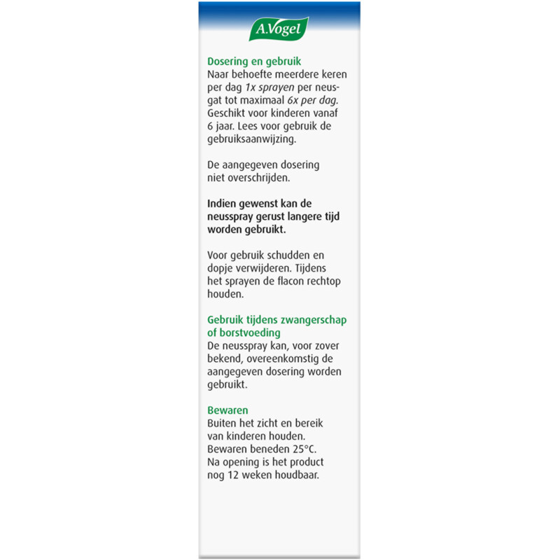 A.Vogel Cinuforce neusspray sterk + menthol