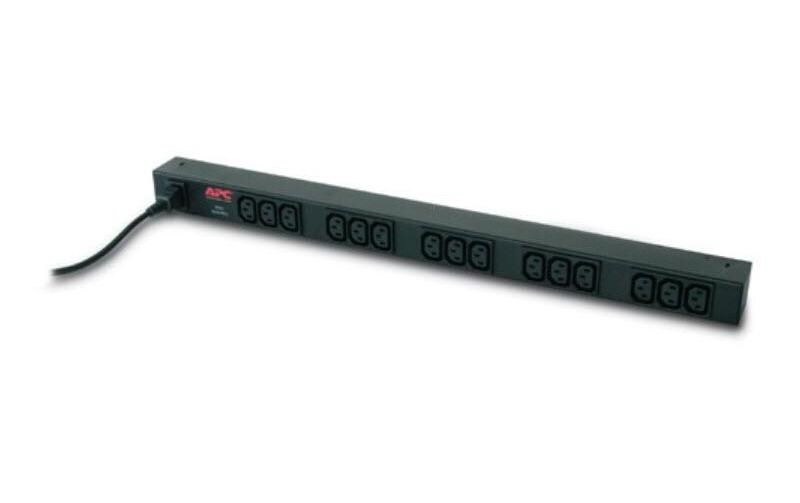 Zero-U-Space PDU AP9568 15x C13 10 A<br>APC – Rack PDU, Basic, Null HE, 10 A, 230 V, (15)C13