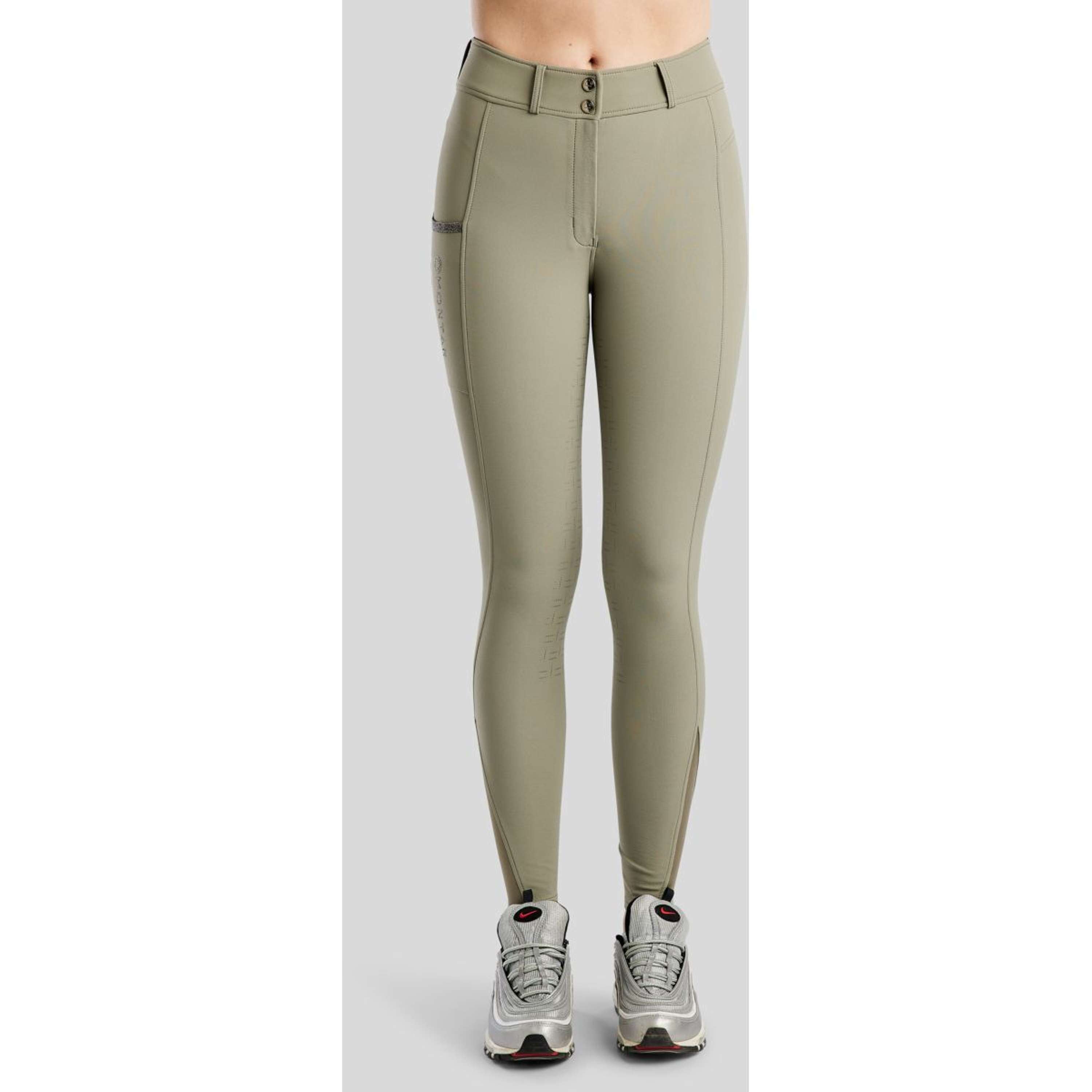 Montar Rijbroek MoGaia Full Grip Dusty Green