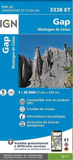 IGN - TOP25 3338ET GAP 1 25 000