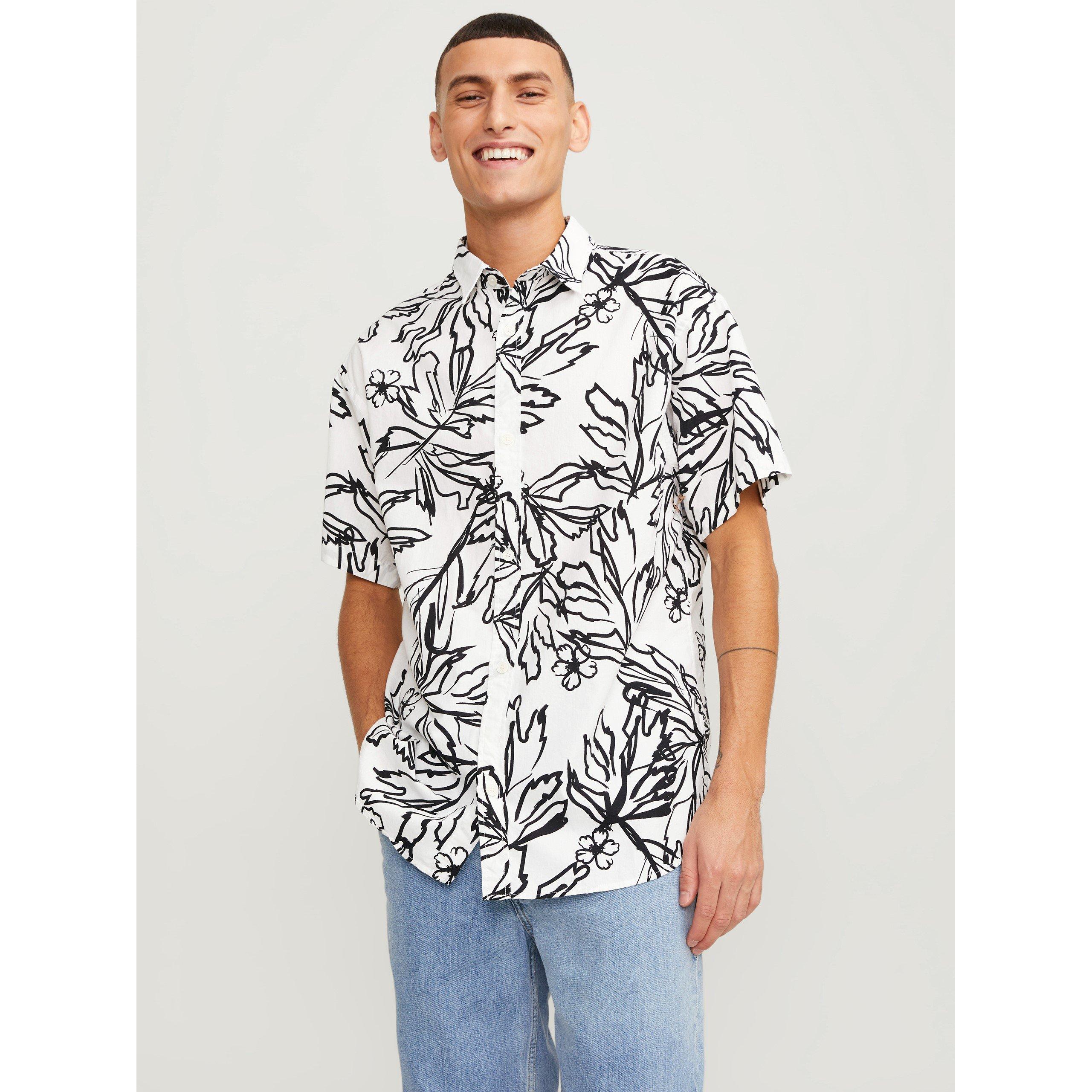 Jack and Jones JJ Short Sleeve AOP Shirt Mens