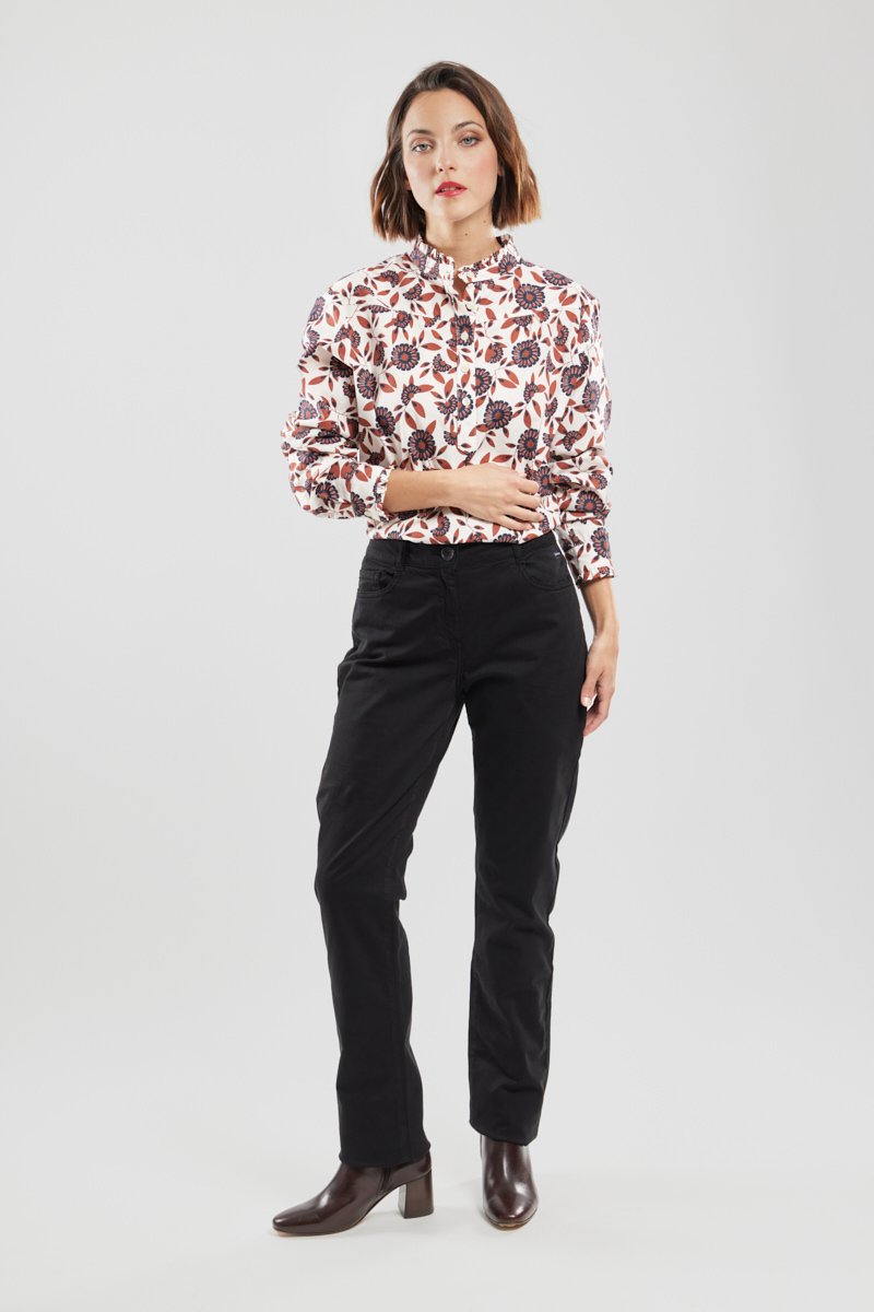 Pantalon droit - coton