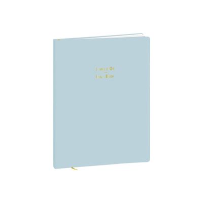 Quo Vadis - Livre d'or - 21 x 27 cm - bleu glacé