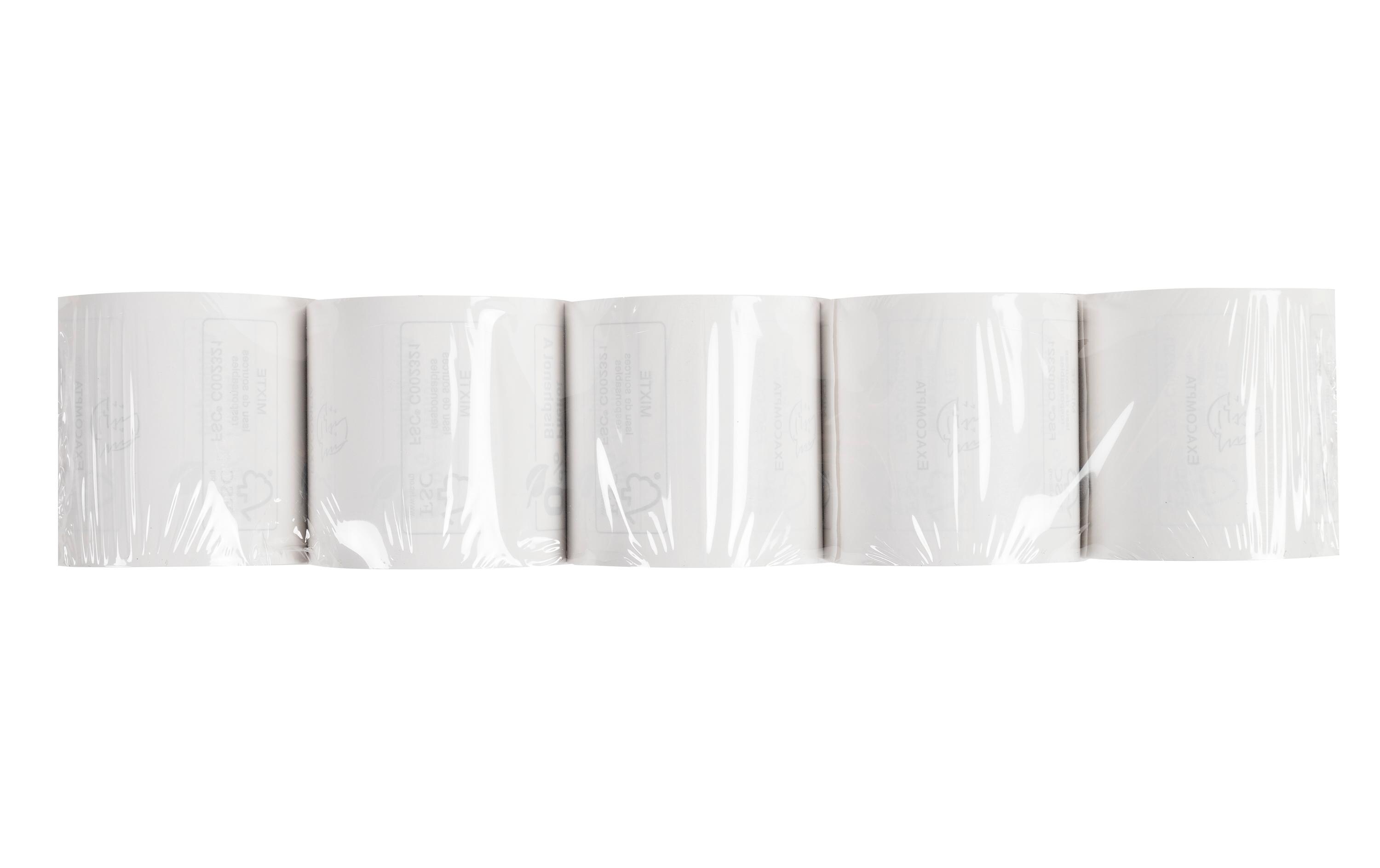 Thermo-Papierrolle 57 x 60 x 12 mm, 44 m, 10 StückAdditionsrollen