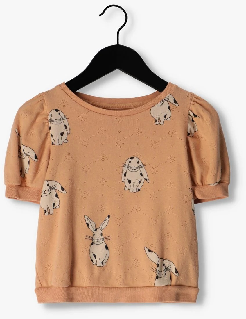 L\u00D6TIEKIDS beige l&ouml;tiekids t-shirt blouse tee textured