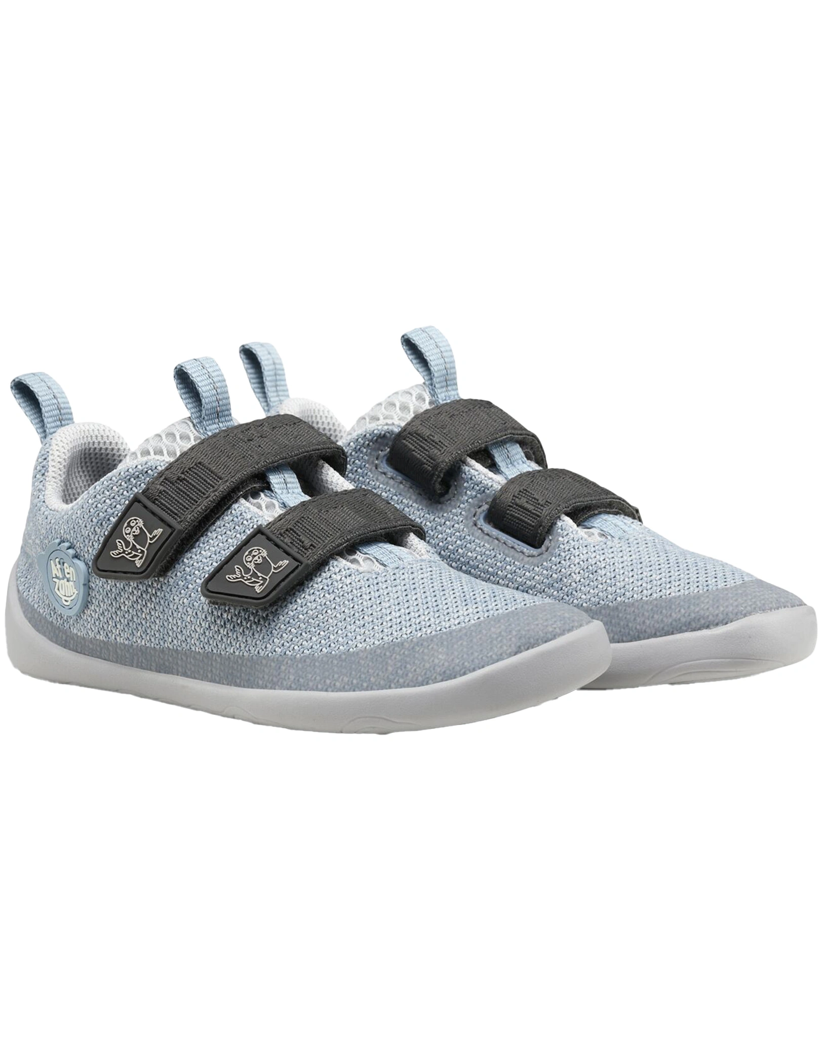 Strick-Halbschuhe HAPPY ROBBE in hellblau