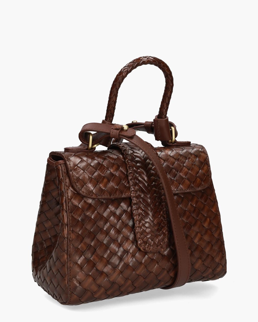Allan K Kirsten Mini Dama Bruin Tas