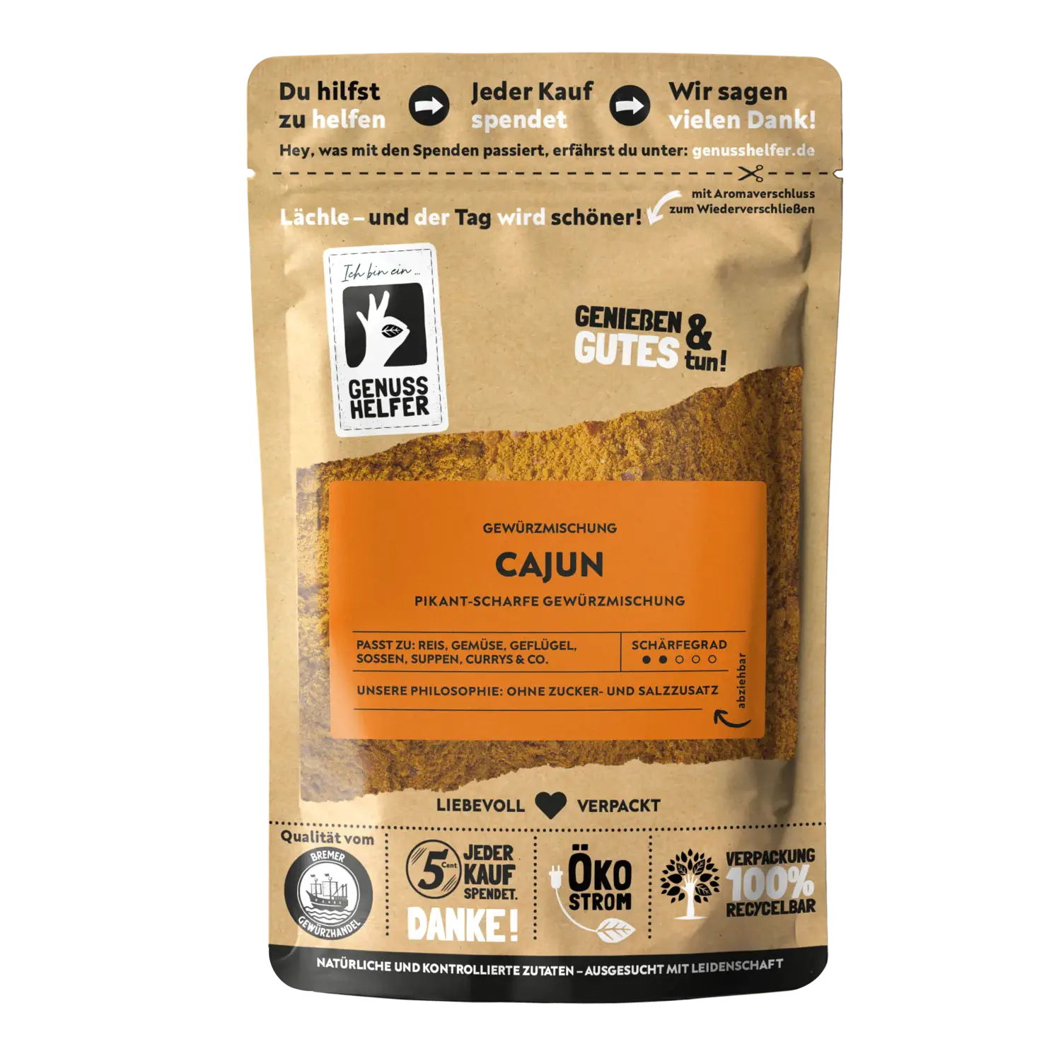 Cajun Gewürzmischung, gemahlen