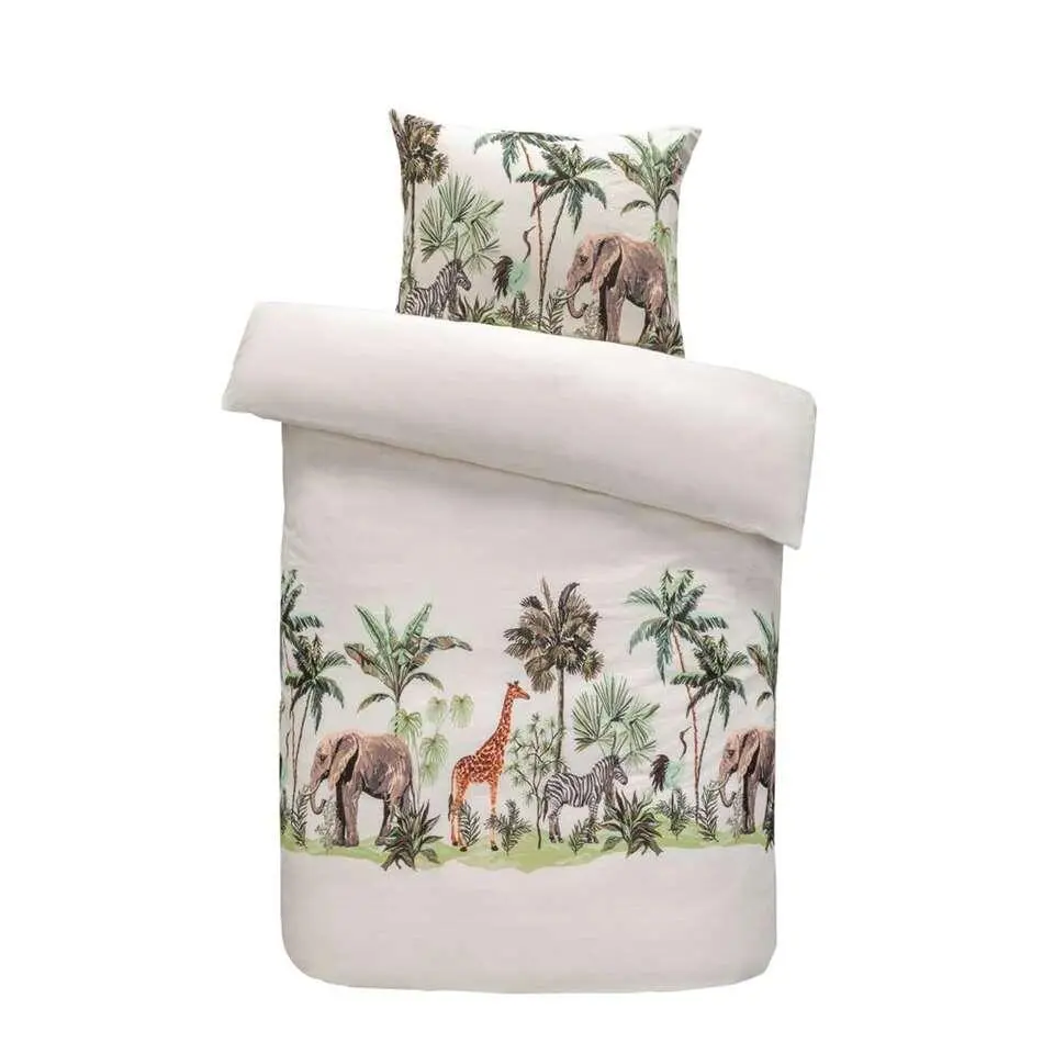 Dekbedovertrek Job dieren - off-white - 140x200 cm