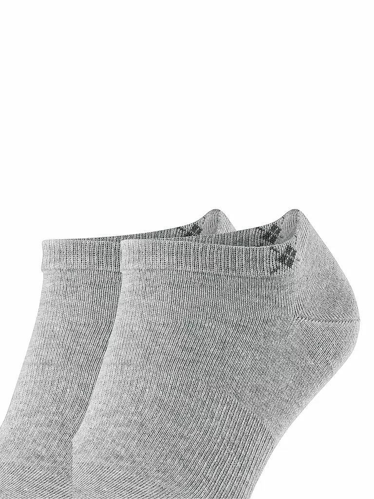 BURLINGTON Herren Sneaker Socken EVERYDAY 2-er Pkg. 40-46 light grey grau