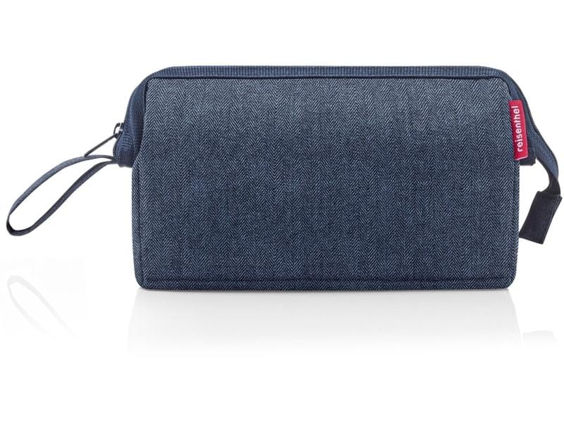 Reisenthel Necessaire Travelcosmetic Herringbone Dark Blue Kosmetiktasche für alle wichtigen Bad-Accessoires
