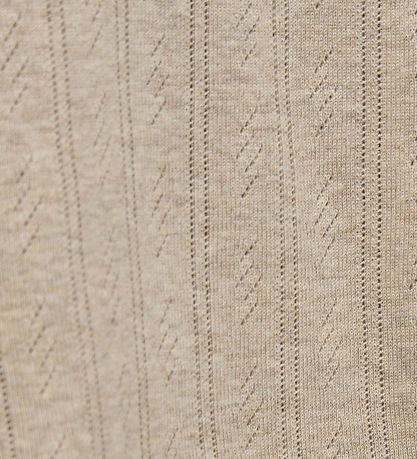 Sofie Schnoor Bluse - PetriciaSY Pointelle - Beige m. Lochmuster