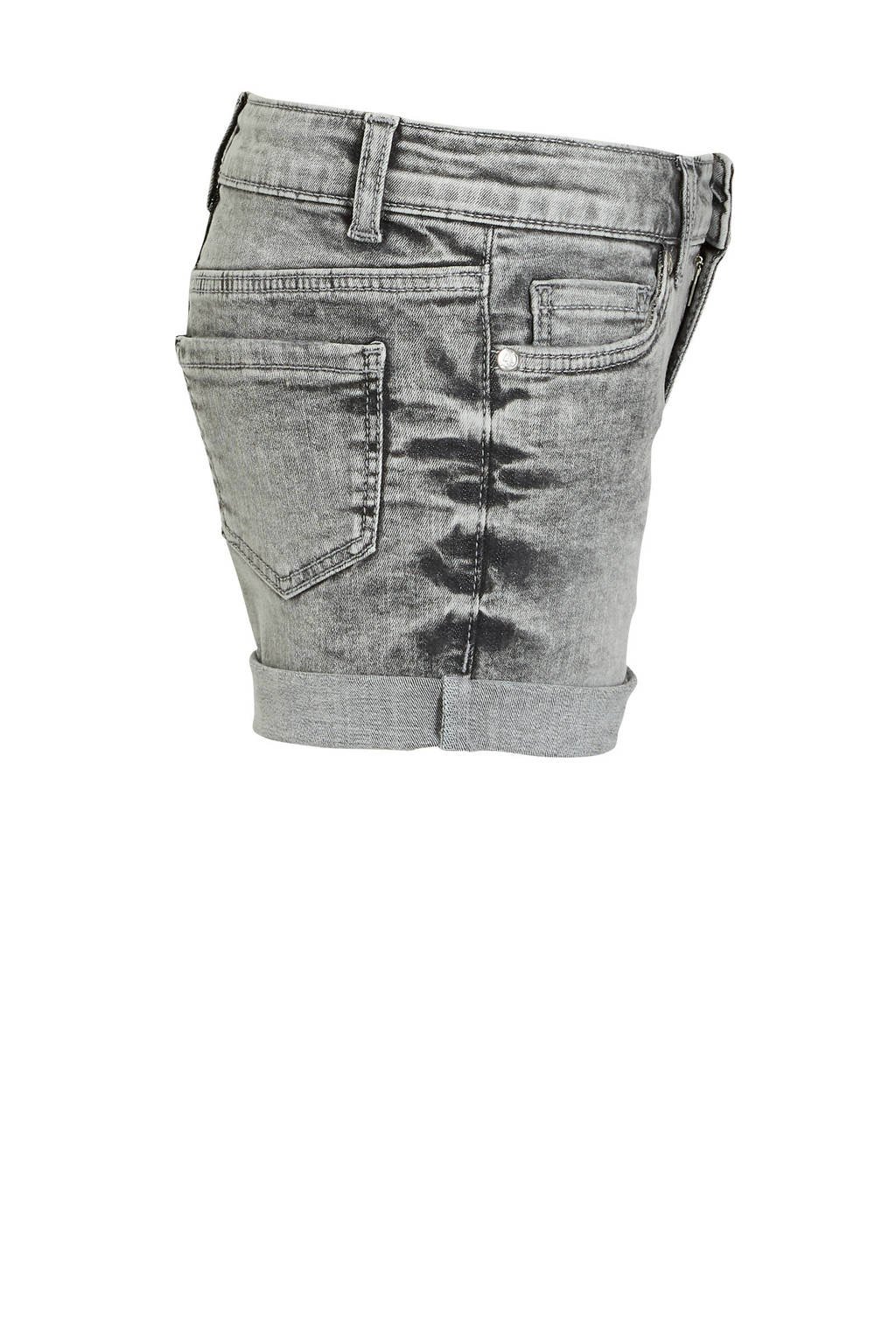 anytime denim short grijs