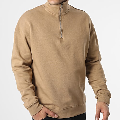 Sweat Col Zippé Oversize Large Brink Camel