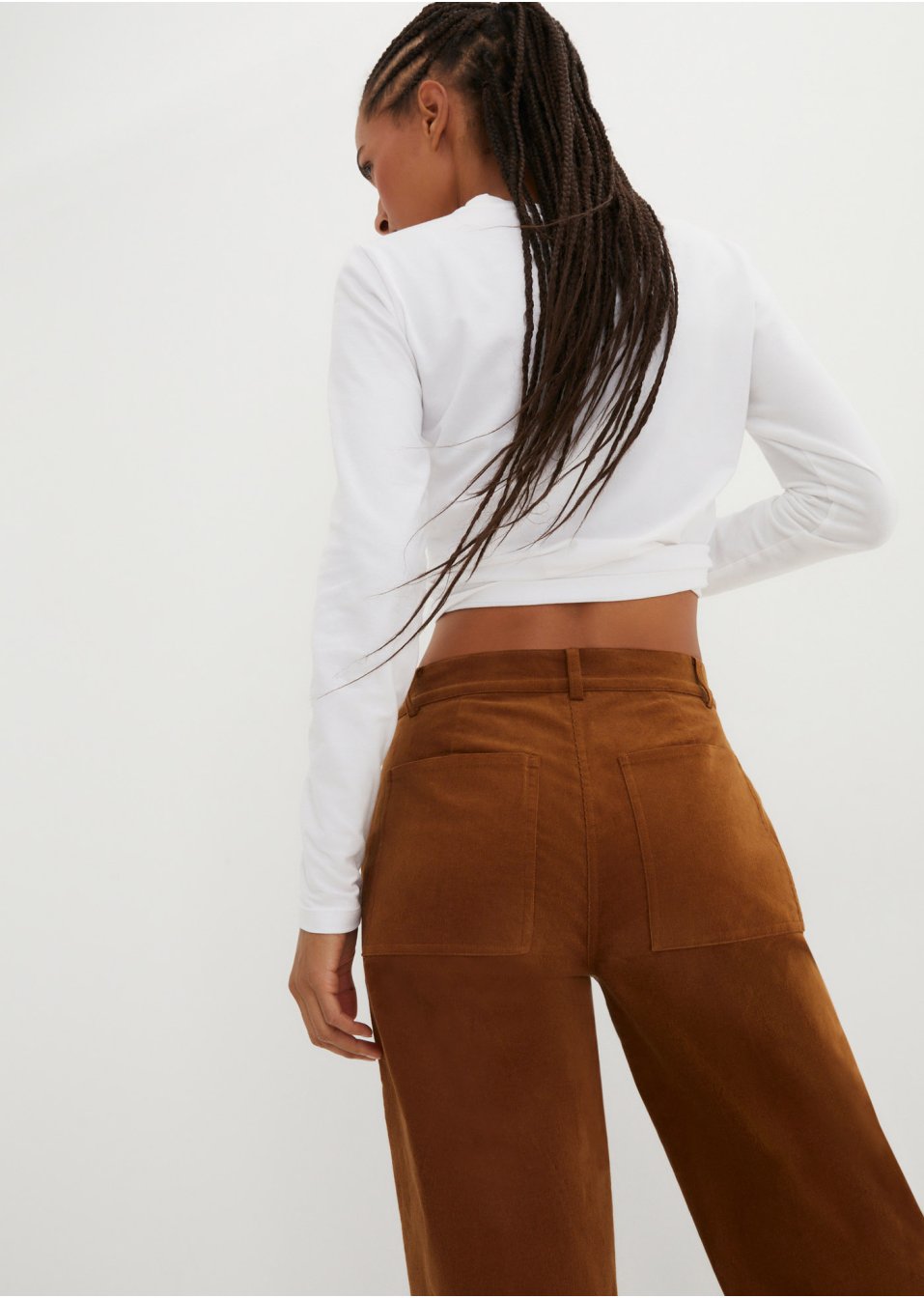 Pantalon velours côtelé style Marlène