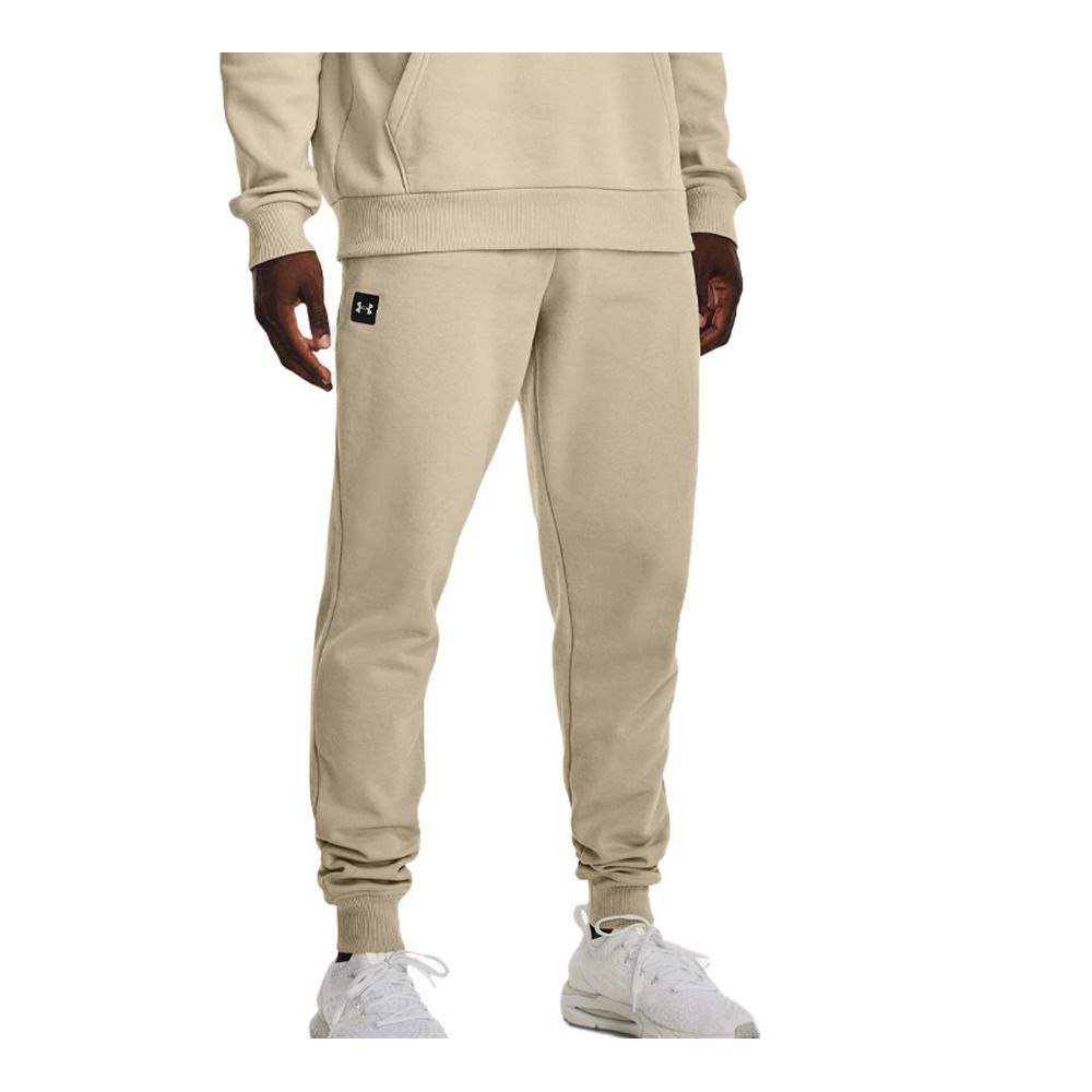 Under Armour UA RIVAL FLEECE - Jogging Homme khaki base/onyx white