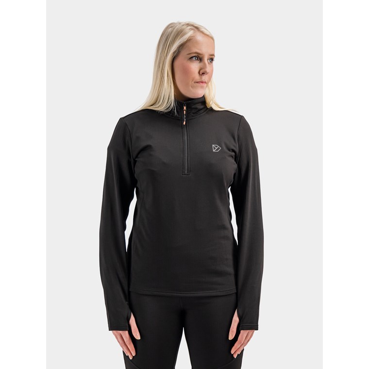 Didriksons Kajsa Wns Halfzip Black