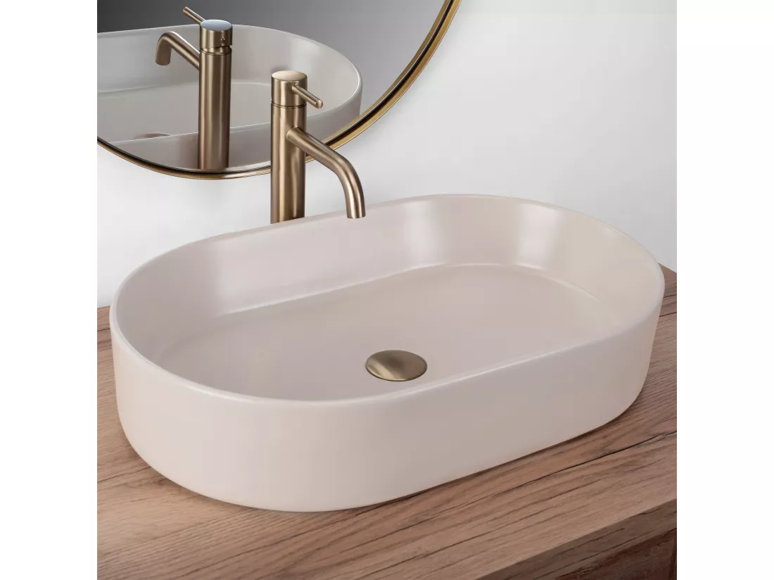 Vasque À Poser Rea Nadia 60 Beige