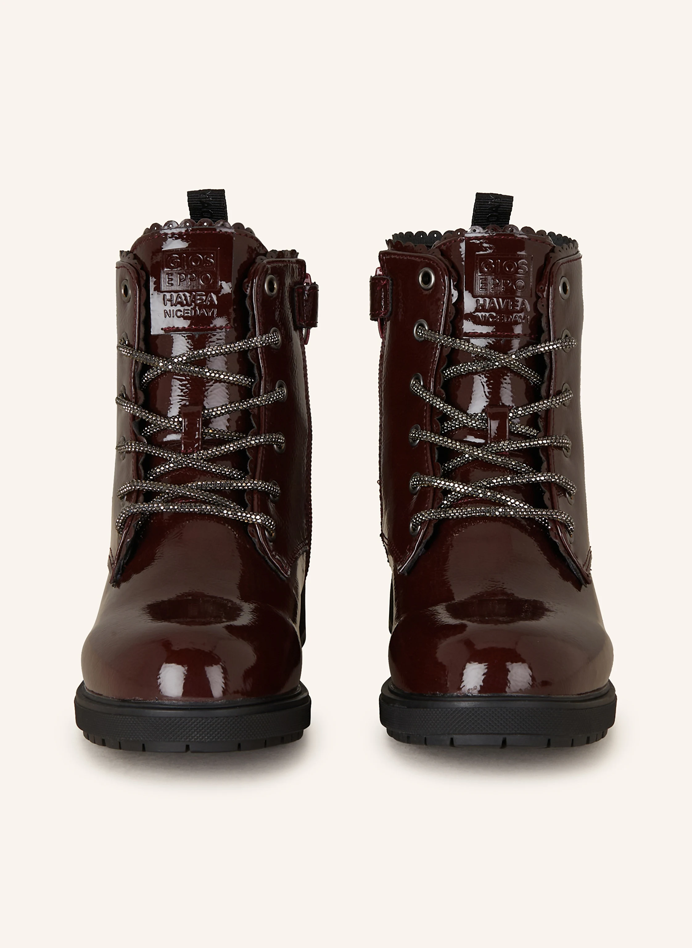GIOSEPPO Schnürboots mit Schmucksteinen