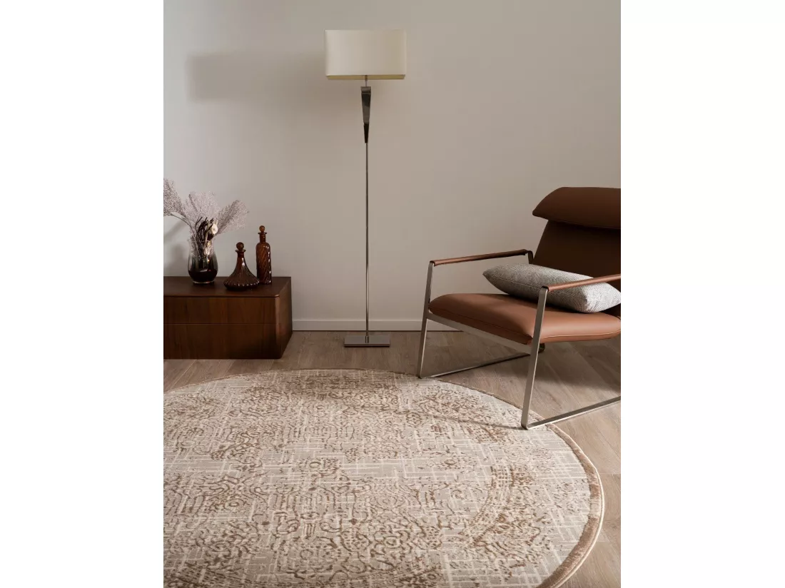 Tapis 240x240 beige Bern Shimmer