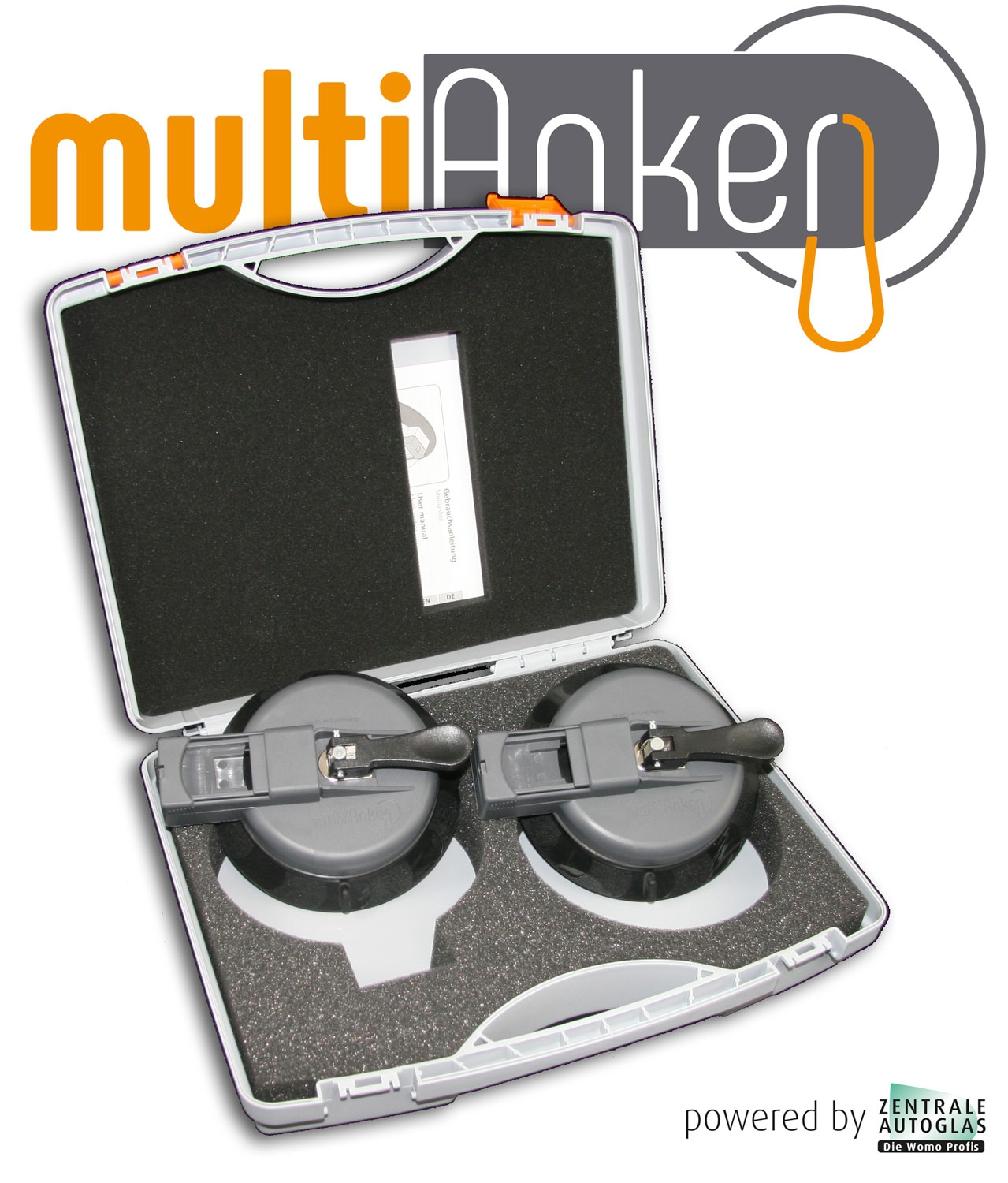 Multianker 2.0 Saugnapf zur Befestigung des Markisenfußes 2er Set