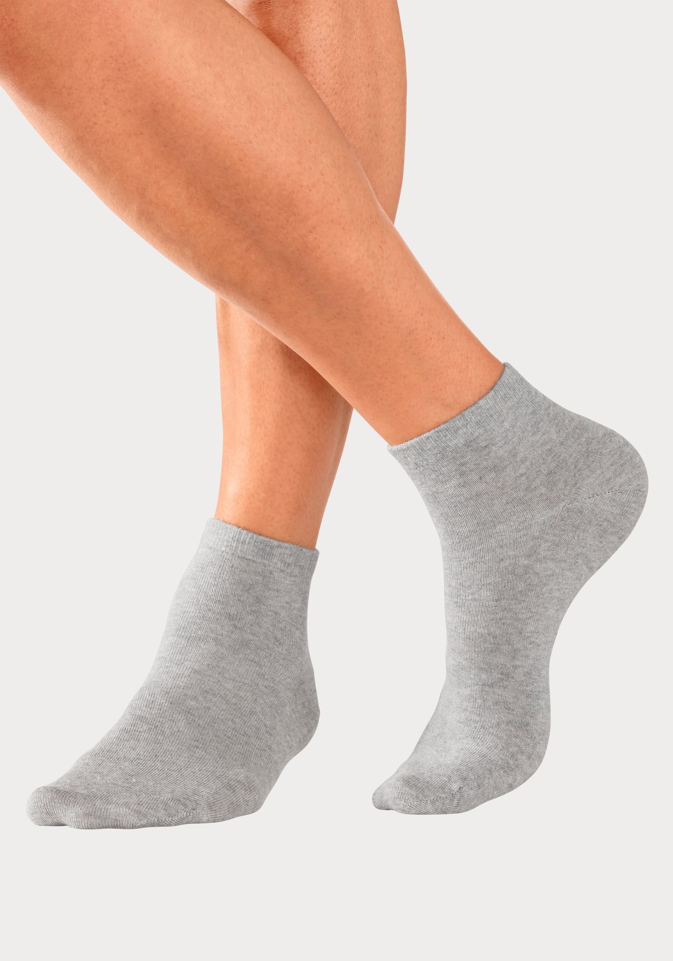 Bench. Kurzsocken Packung, 6 Stk. tlg. mit eingestricktem Markenlogo im Bündchen