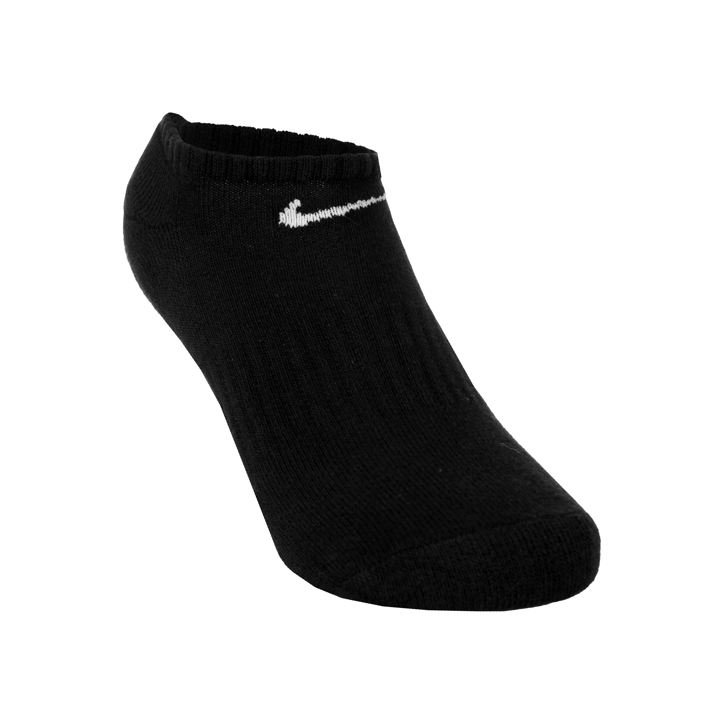 Nike Everyday No-Show Chaussettes De Tennis Pack De 6 - Noir , Blanc