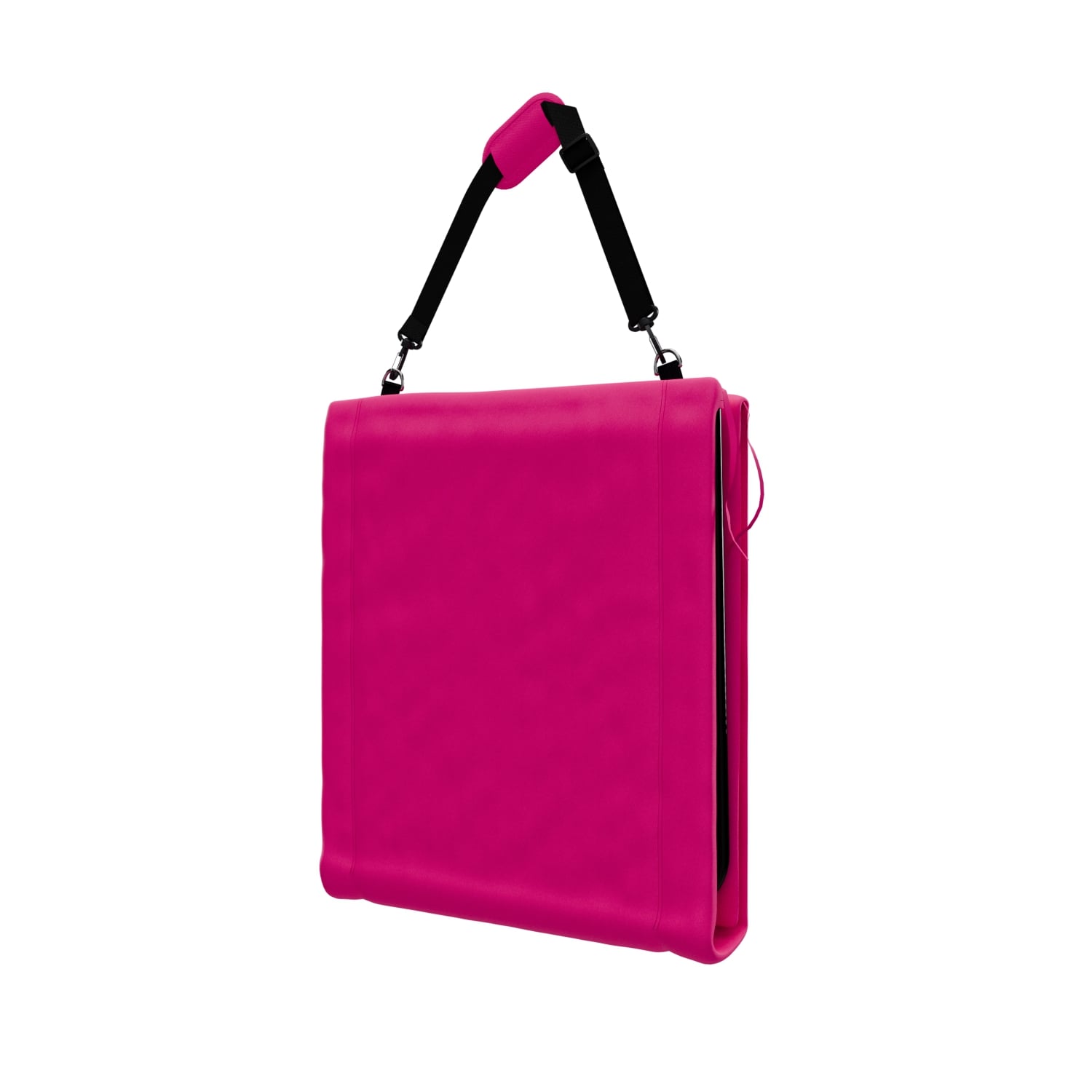 24MOVE® Strandmatte 2er Set klappbar mit Rückenlehne, Strandliege mit Gurt, tragbar für Strand und Garten, Liegematte rosa