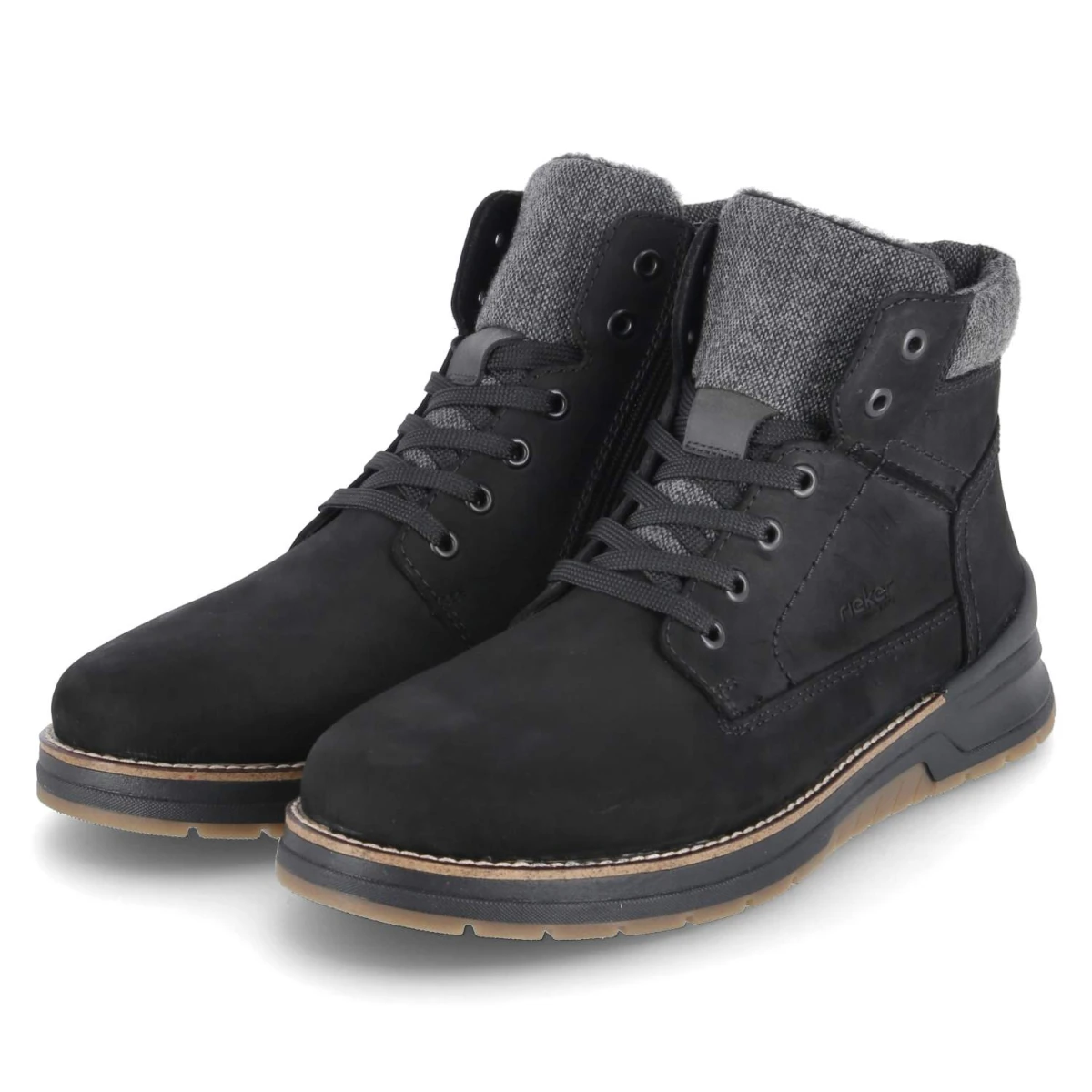 RiekerSchnürstiefeletten - schwarz