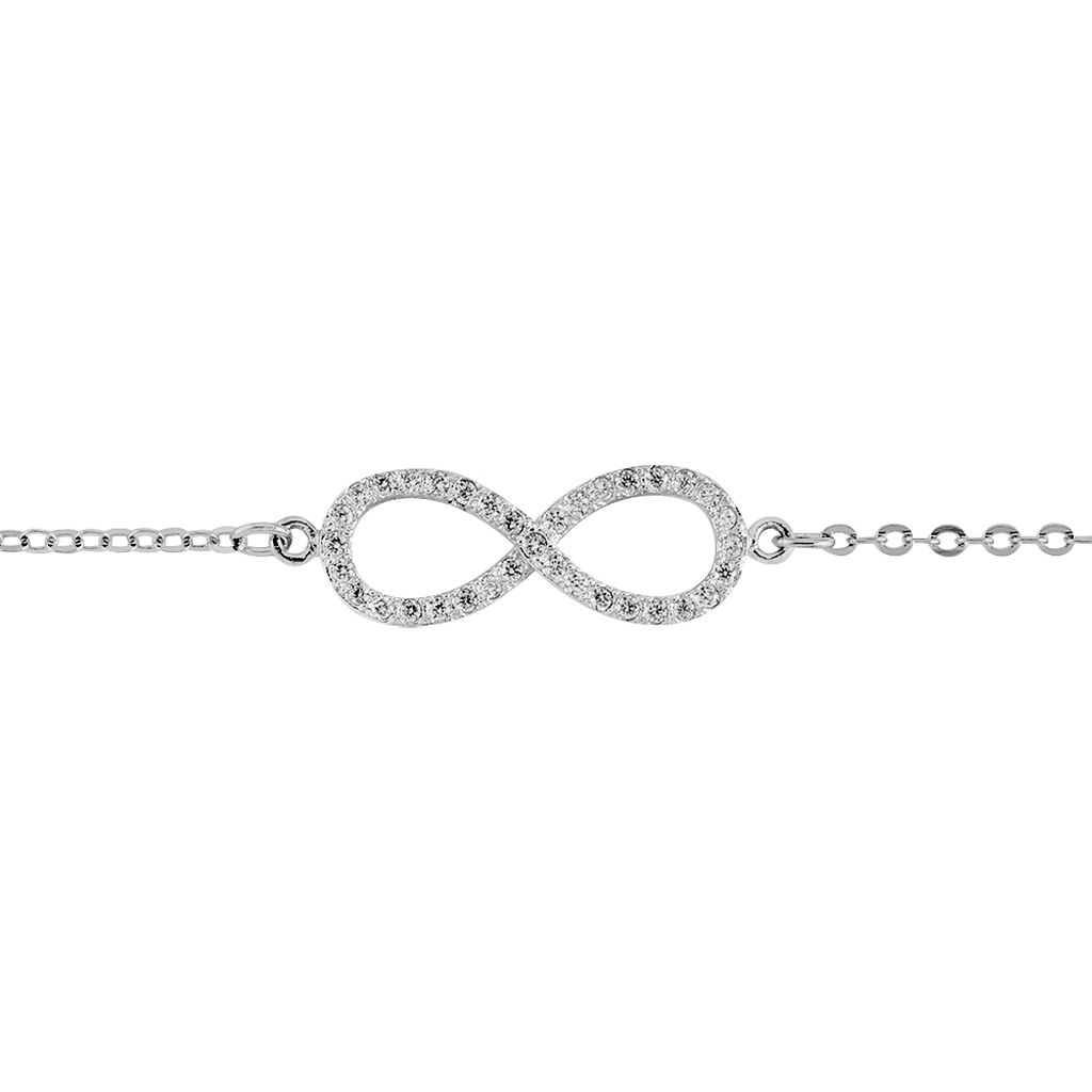 Bracelet Gwenaella Argent Blanc Oxyde De Zirconium
