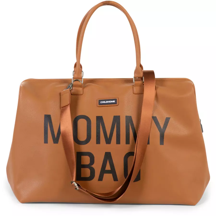 CHILDHOME Mommy Bag Lederlook braun