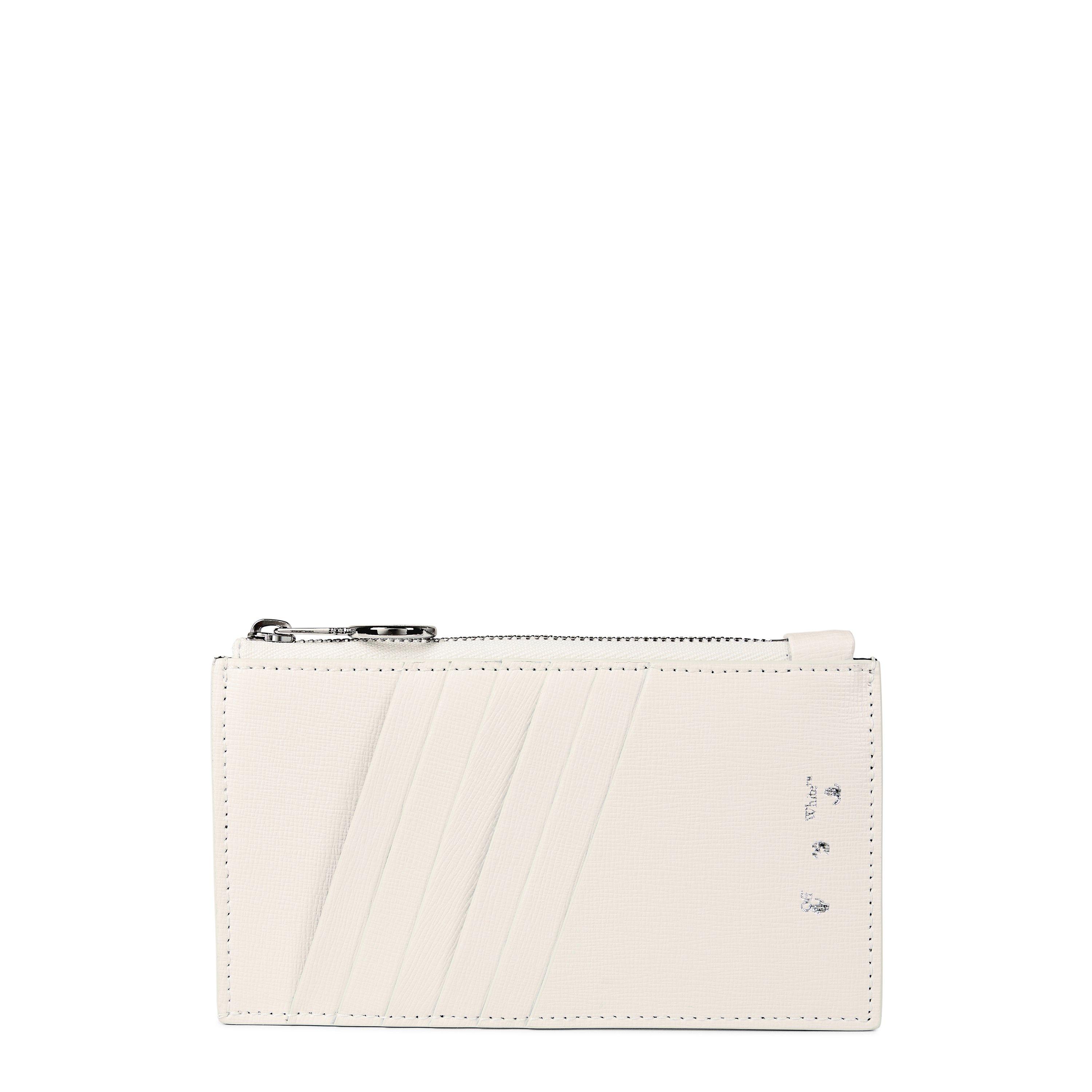Off White Zip Card Case