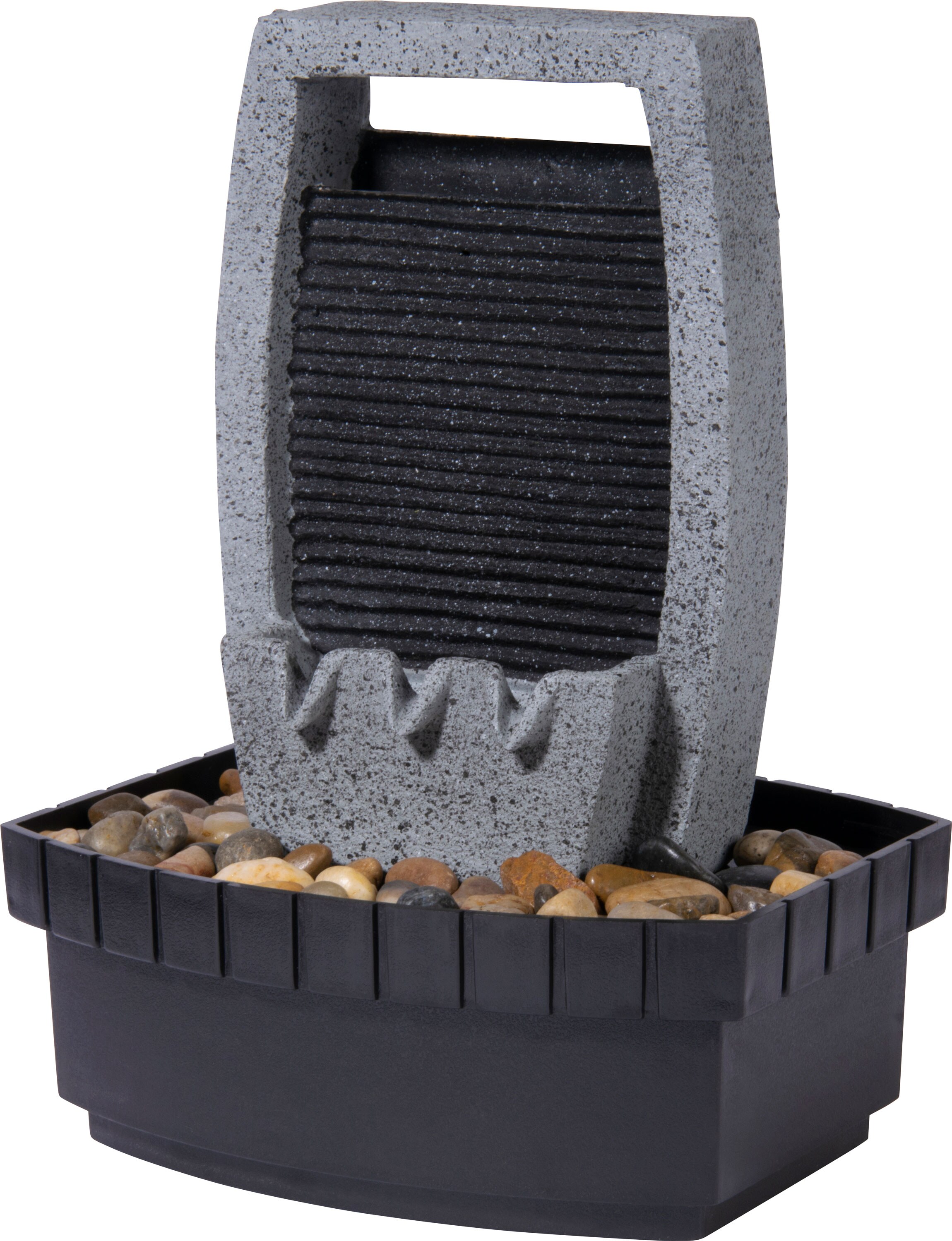 dobar Kleiner Polyresin-Brunnen mit Pumpe - versch. Ausführungen