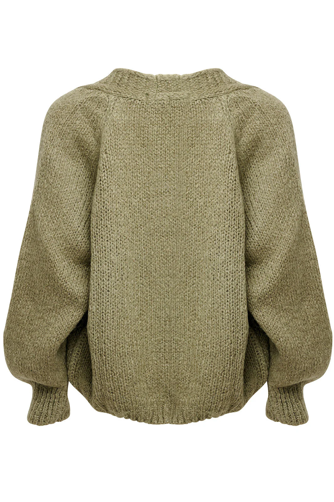 Noella Fora Knit Cardigan army