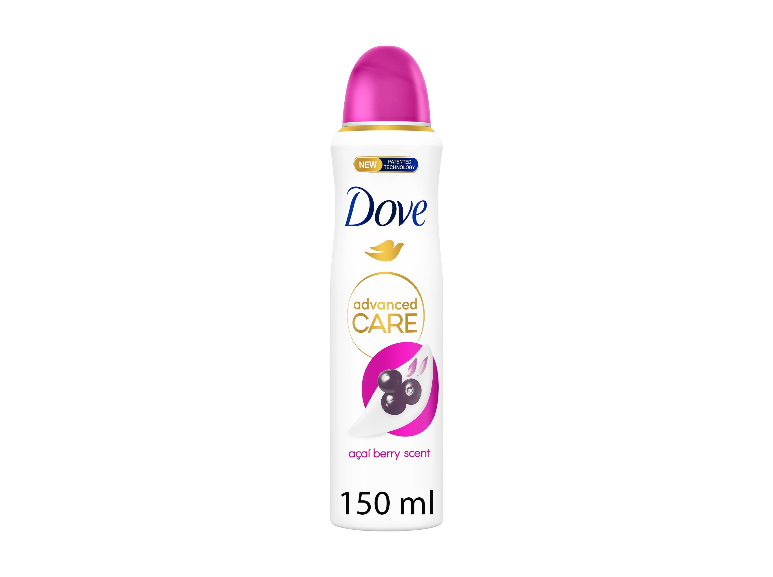 DESODORIZANTE SPRAY DOVE AÇAÍ & WATERLILY 72H 150ML