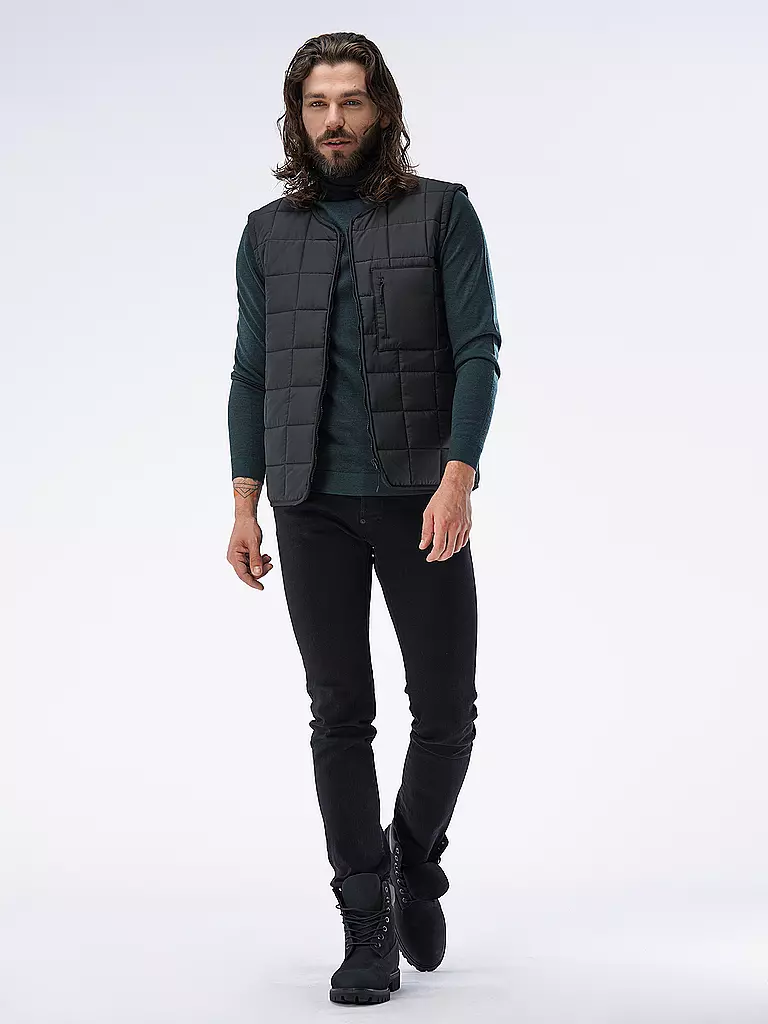 RAINS Steppgilet  schwarz