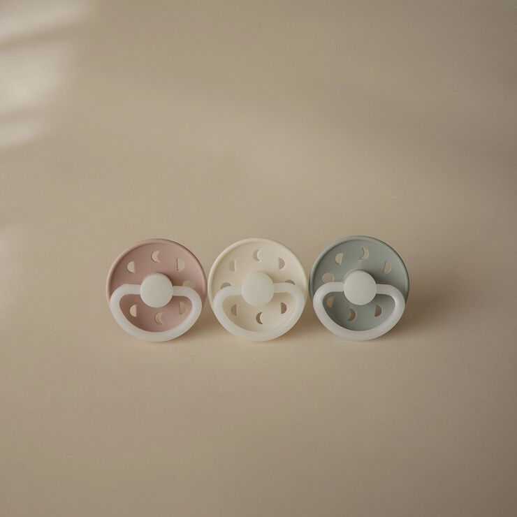 Frigg FRIGG Moon Phase runde natsutter i latex 2-pak str. 2 - Twilight Mauve Twilight mauve/blush