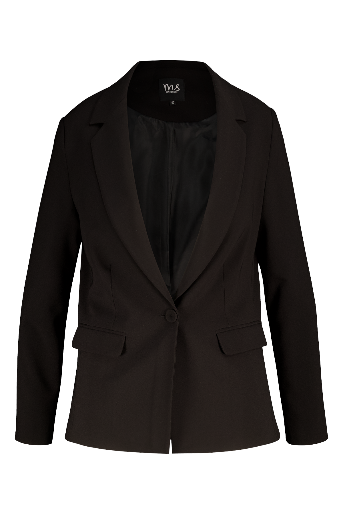 Blazer met knoopsluiting Zwart