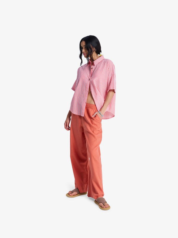Beachy Nostalgia Chemise manches courtes Rouge Femme