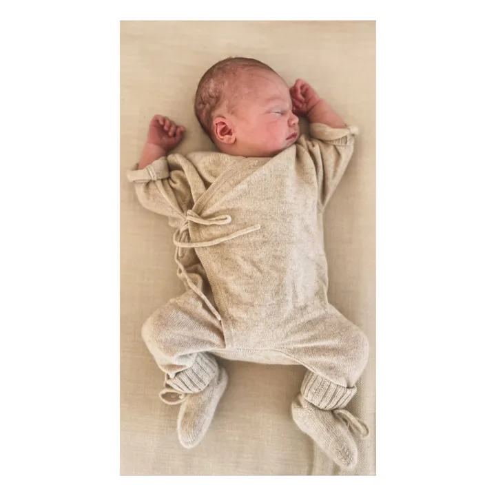 My Little Freckle Combinaison Cachemire Bio Babygrow | Ecru