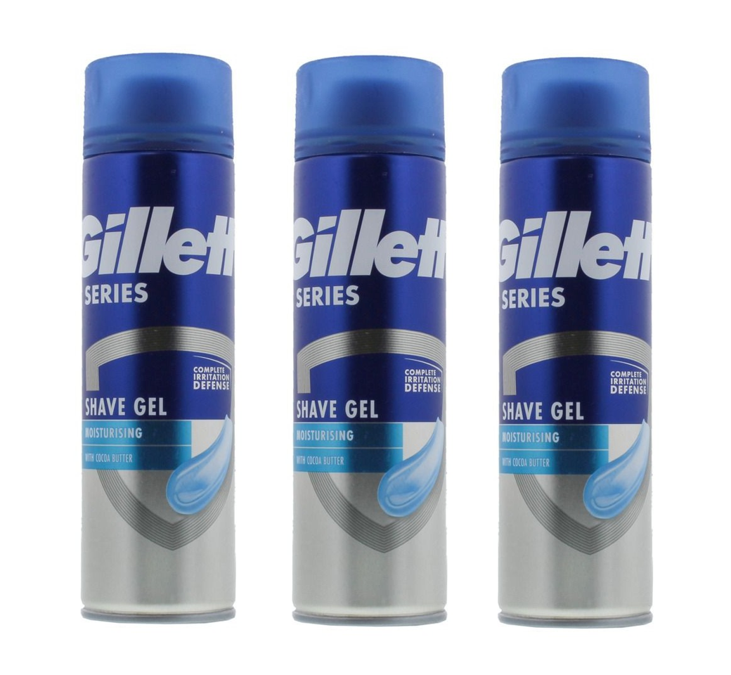 Gillette -3 x Shave Gel Moisturizing