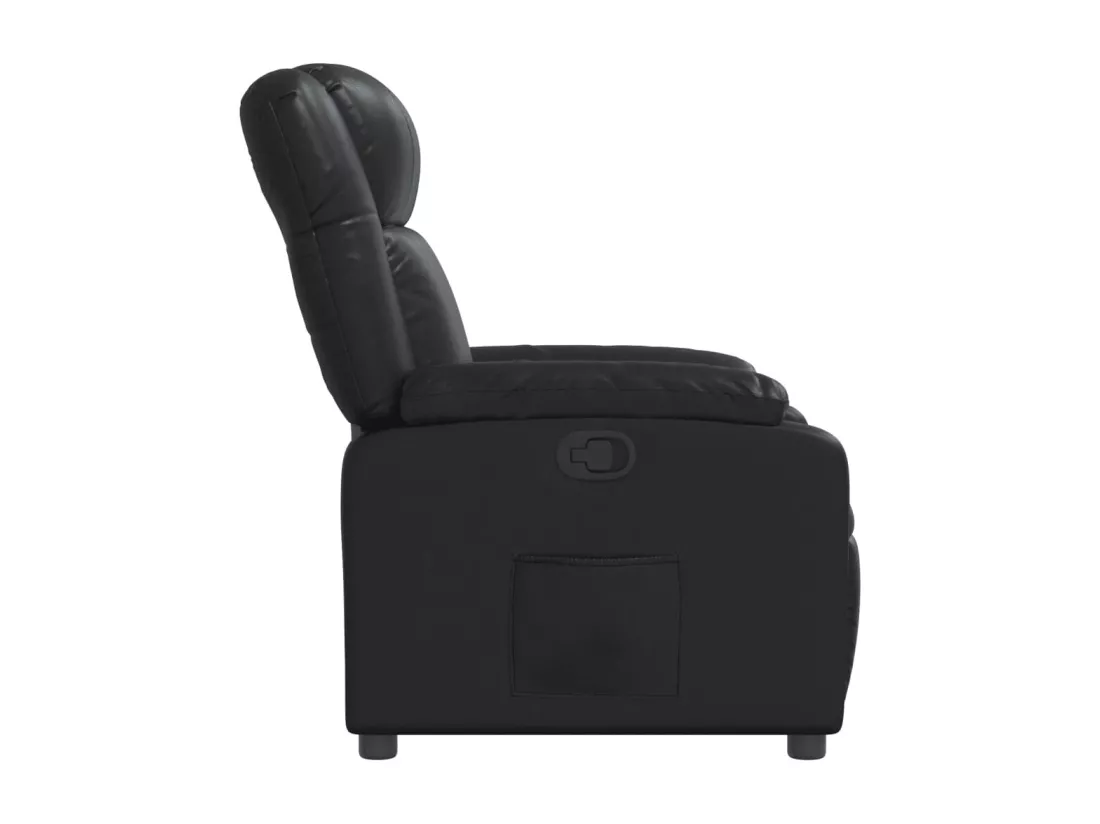 Fauteuil inclinable Noir Similicuir