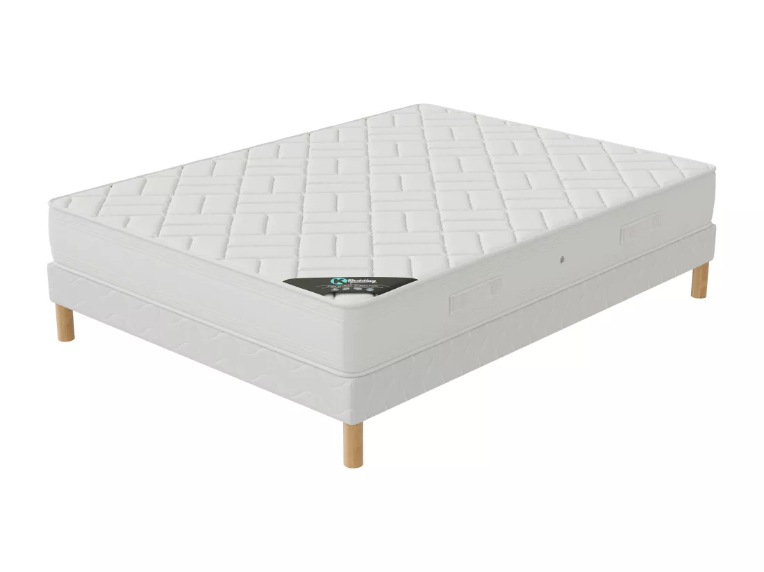Ensemble matelas Zen + sommier 160x200 hauteur 20cm