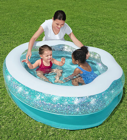 Bestway Bådebassin - 150x127x43 cm - Transparent Turkis m. Glimm