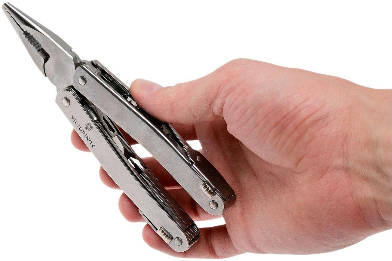 Victorinox SwissTool Spirit X 3.0224.L multitool, lederen foedraal
