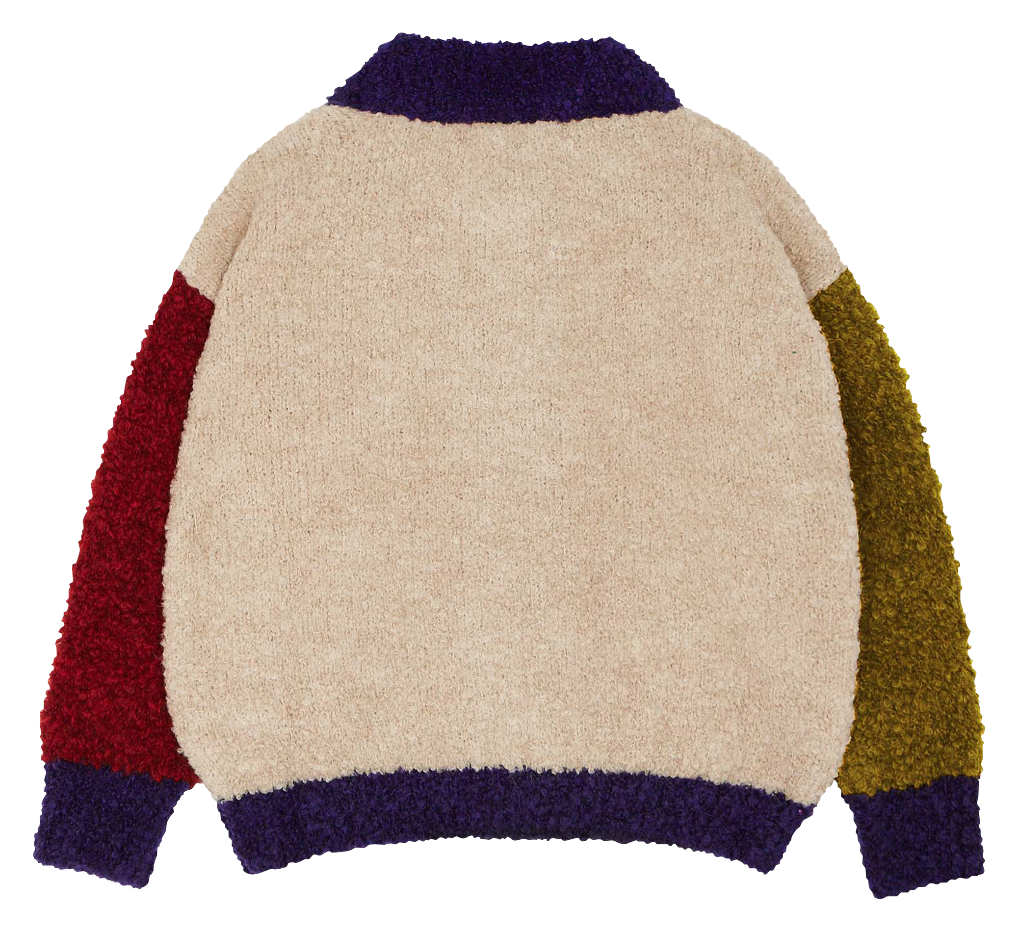 Cardigan col rond brodé | Blanc