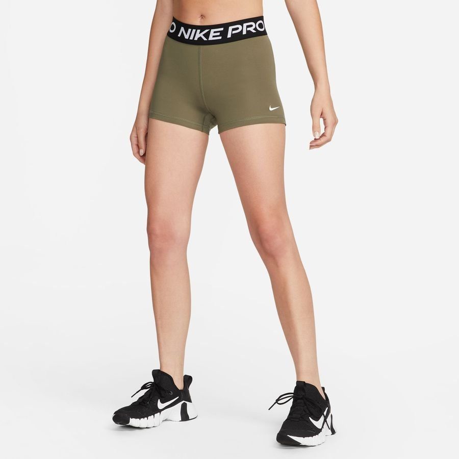 Nike Pro Collant Short 365 - Vert/Noir/Blanc Femme