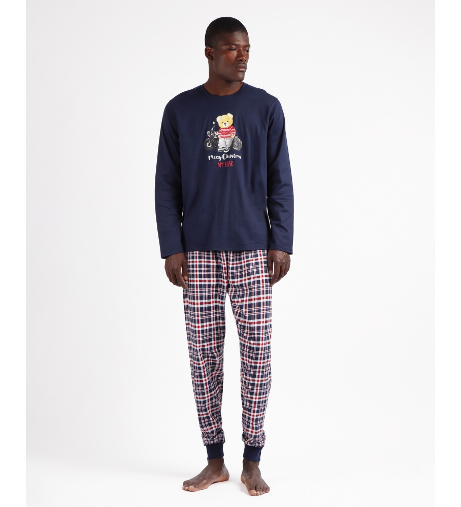 Pijama de manga comprida Admas Navy Bear