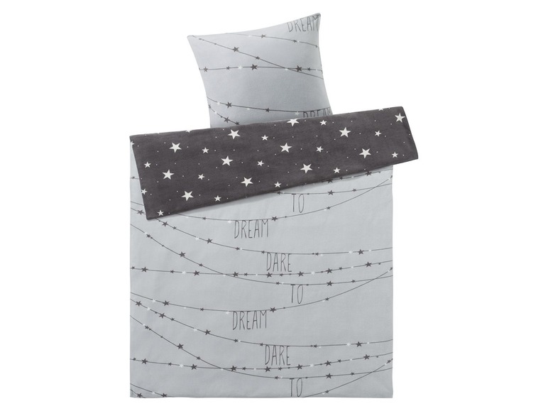 Draaibaar microvezel-fleece beddengoed 140 x 200 cm