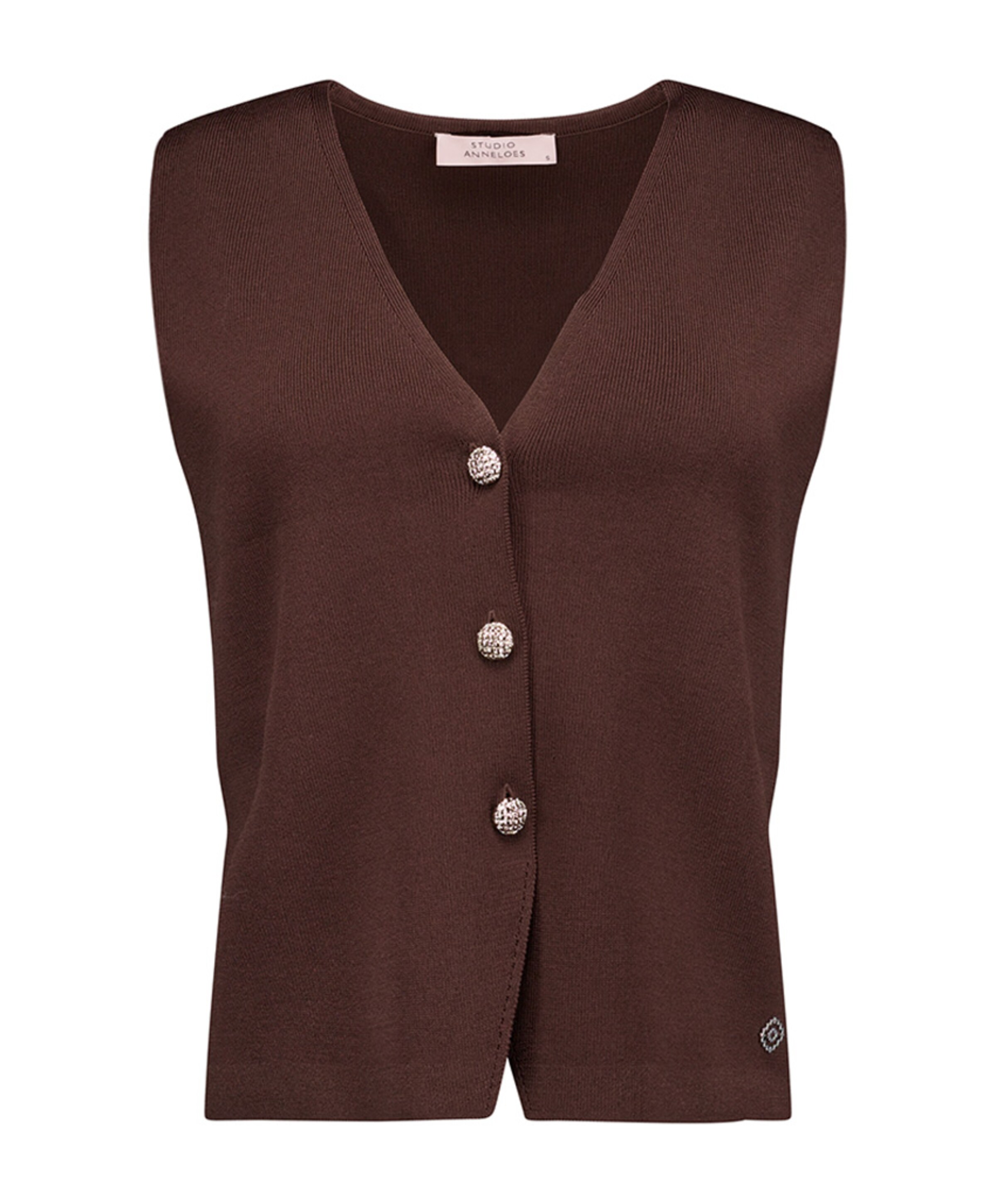 Studio Anneloes Dames gilet bruin
